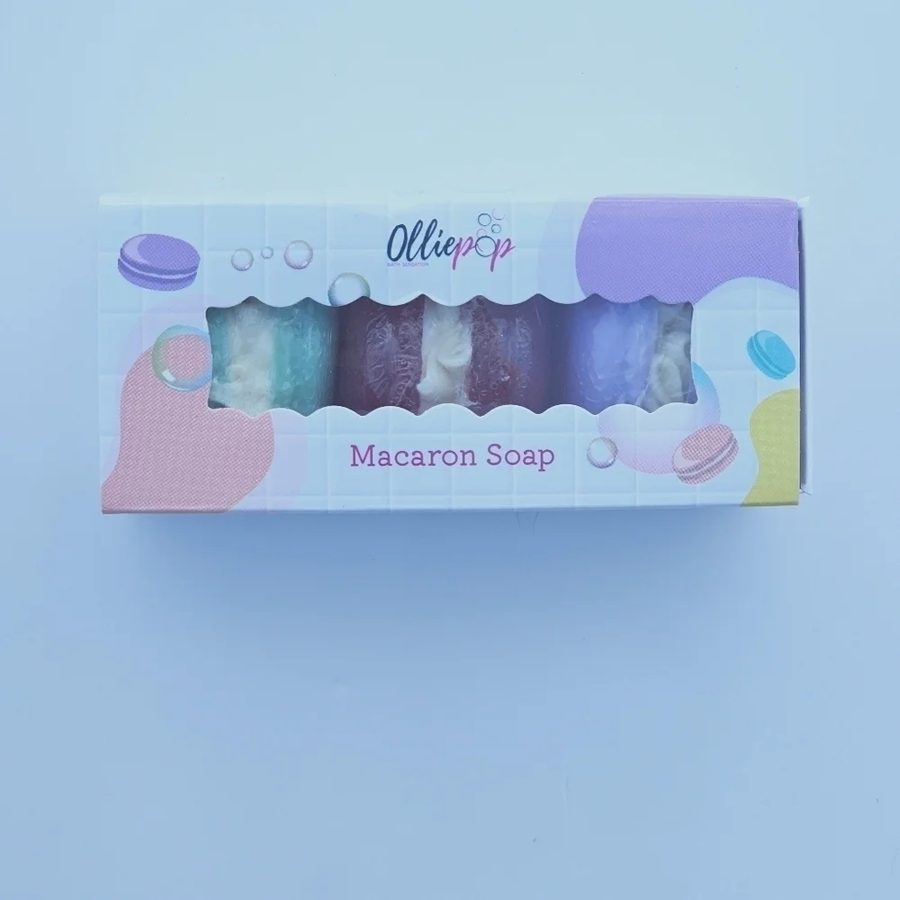 OlliePop macaroni soap 3 piece gift set